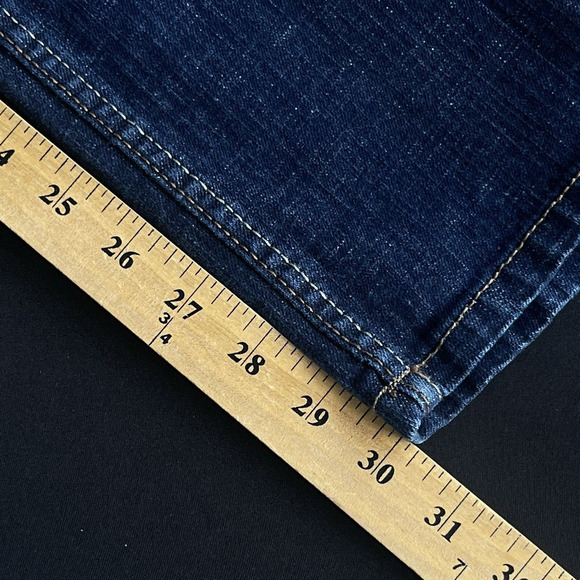 Southpole Juniors Jean Size 5 Dark Wash Low Rise Contrast Stitching Y2K S-Pocket - Picture 13 of 13